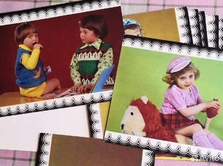 Винтажные открытки по вязанию