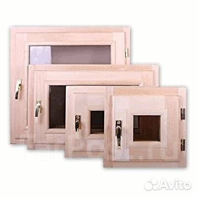 Форточка окно для бани и дома из липы стеклопакет