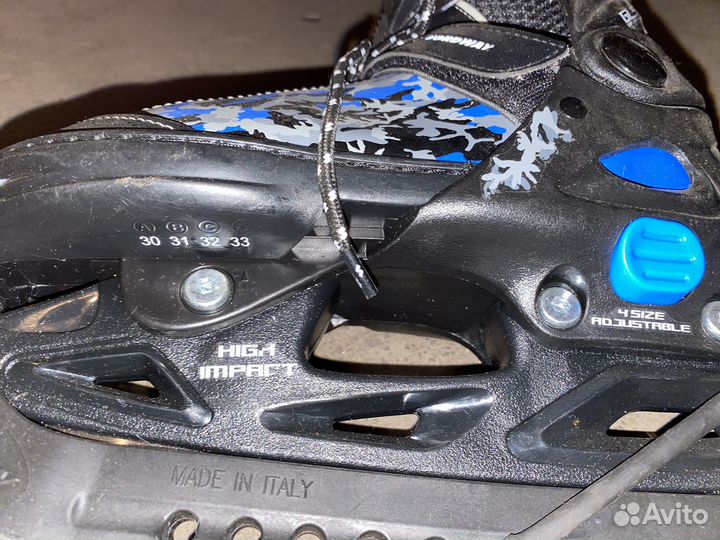 Коньки детские раздвижные 30-33