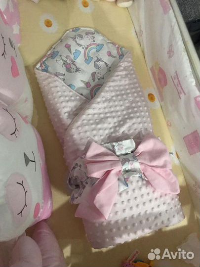 Конверт на выписку, детское одеялко