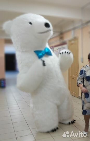 Белый мишка аэрокостюм