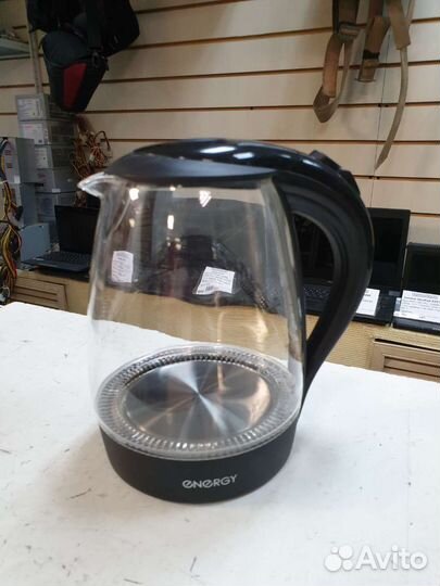 Чайник Energy 1.7л 2200вт стекло, подсветка