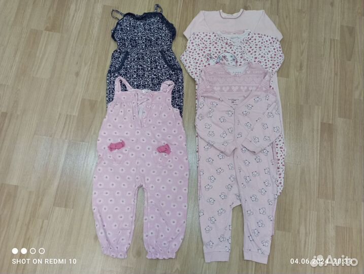 Одежда на девочку пакетом 80 86 размер