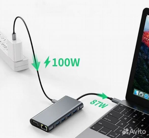 USB-концентратор для ноутбука 11 в 1