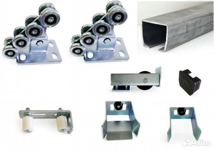 Комплект для откатных ворот Каве 6 метров б/площ