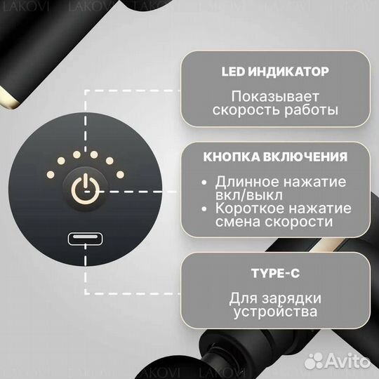 Массажный Перкусионный пистолет