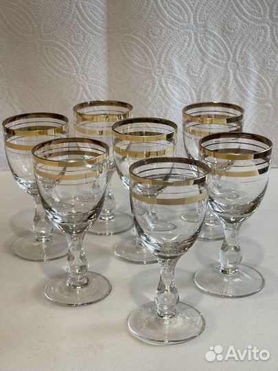 Набор рюмок хрусталь, богемское стекло