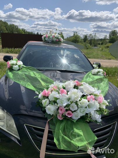 Кольца и украшения на машину свадебные