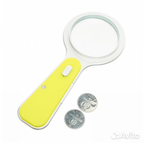 Лупа (увеличительное стекло) с подсветкой 5 крат