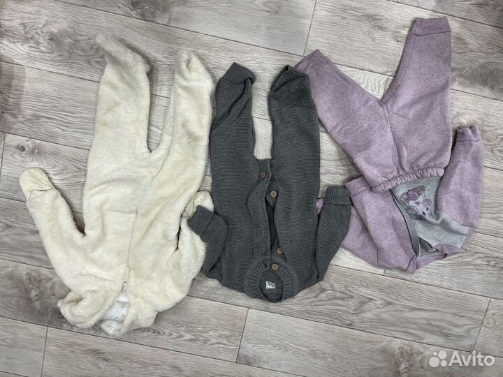 3 пакета одежды на девочку 74-80-86