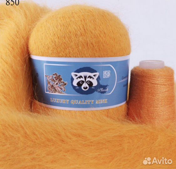 Пряжа пух норки