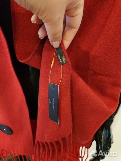 Шарф tommy hilfiger мужской/женский шерстяной