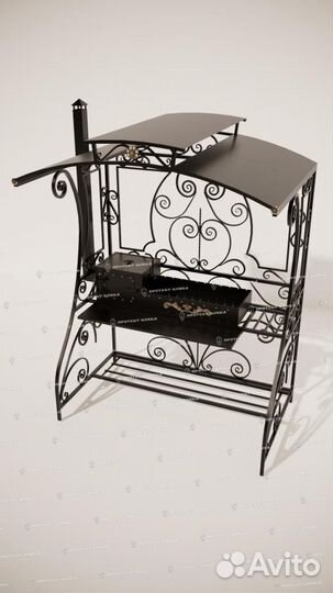 Мангал узорный с трубой