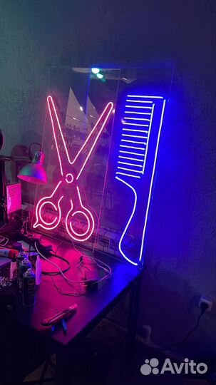 Лазерная резка, гравировка, неоновая вывеска