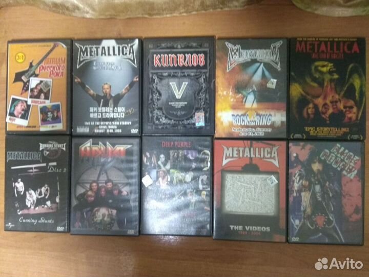Коллекция dvd-дисков. Тяжелый рок