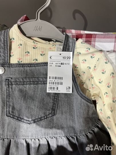 Костюм/комплект с сарафаном H&M размер 80