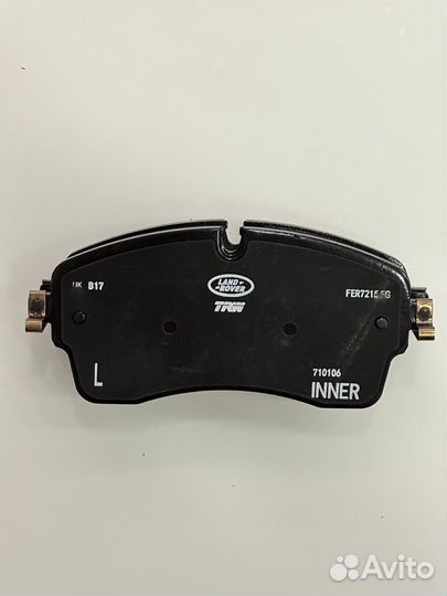 Колодки тормозные передние комплект LR 110409