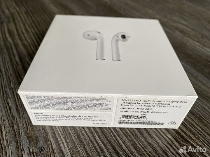 Беспроводные наушники apple airpods