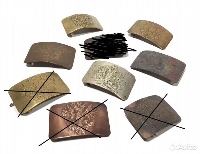 Пряжки поясные, царские риа, оригиналы
