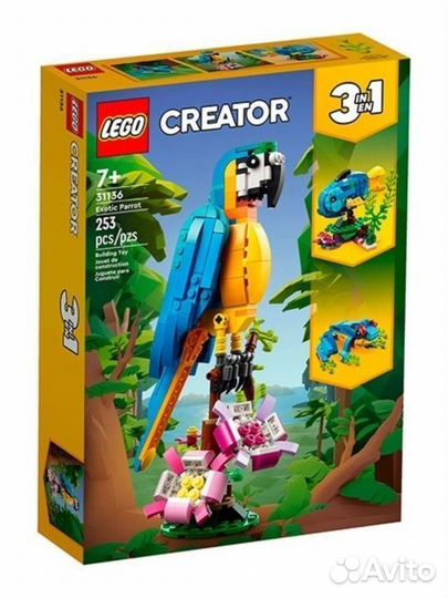Игрушка конструктор Lego Creator попугай 31136