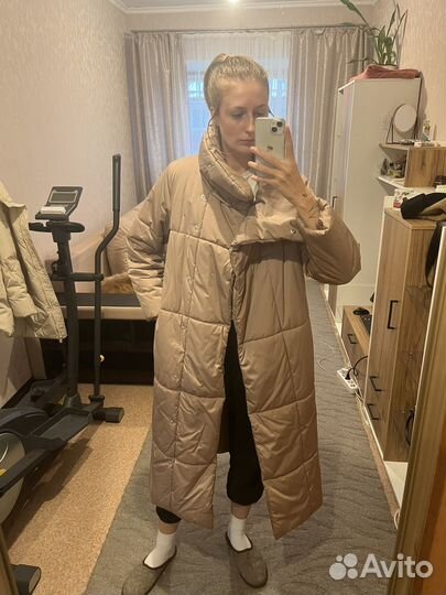 Пуховик женский длинный