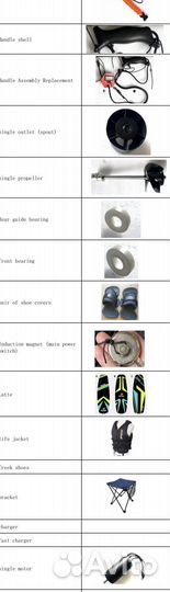 Запчасти для jetsurfbord es-2301, es-2302