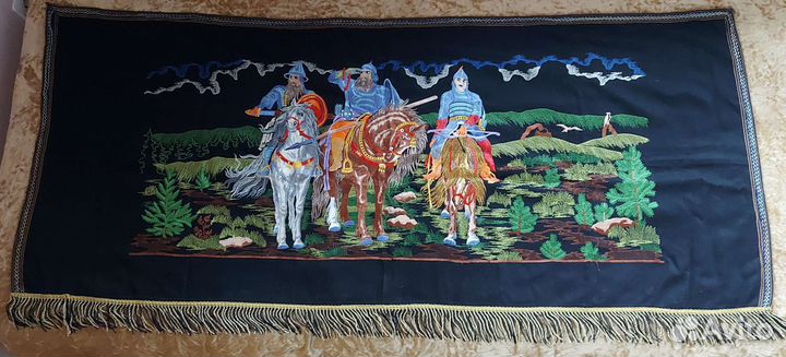 Гобелен Три Богатыря Васнецова СССР