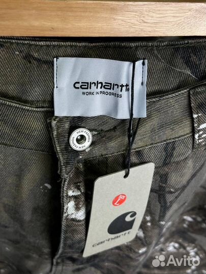 Камуфляжные джинсы carhartt