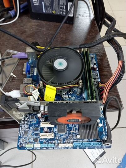 Материнская плата lga1155 + процессор и кулер