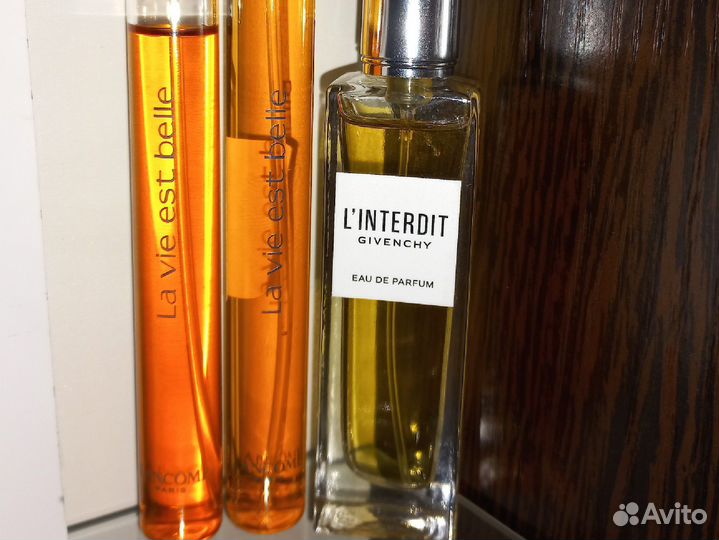 Givenchy linterdit, lancome la vie est belle