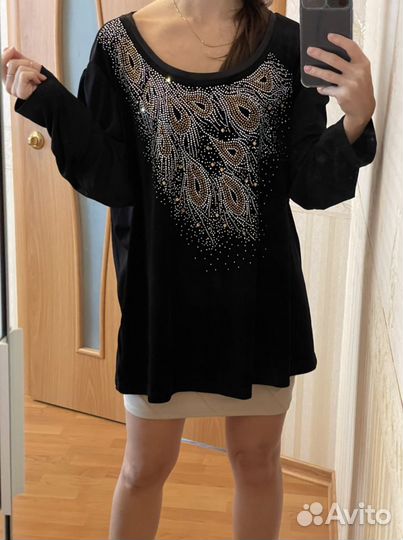 Блуза большого размера L-XL. 50р