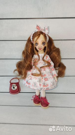 Текстильная интерьерная кукла ручной работы