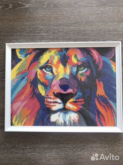 Интерьерная картина алмазная мозаика в рамке икеа