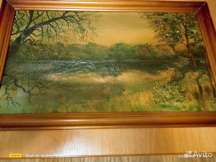 Картина маслом на холсте бу