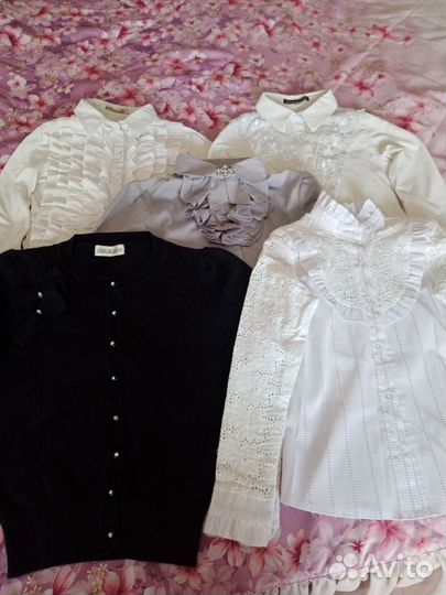 Школьные блузки для девочки 122-128