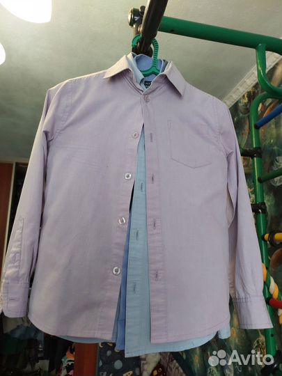 Рубашки и брюки школьные размер 116