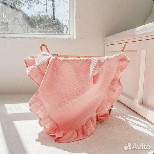 Муслиновый плед новый