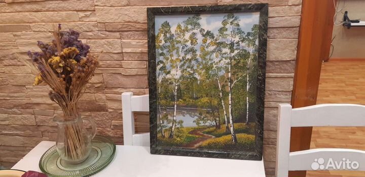 Картина-панно с цветной,каменной крошкой