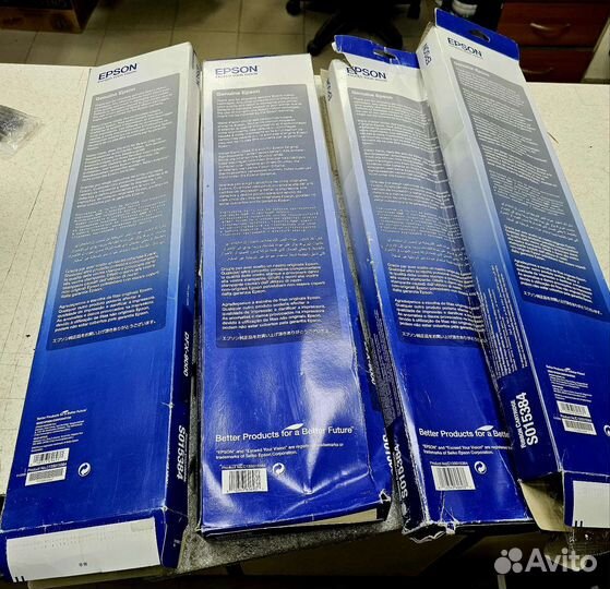 Лот 4 картриджа Epson DFX 9000 ribbon матричный