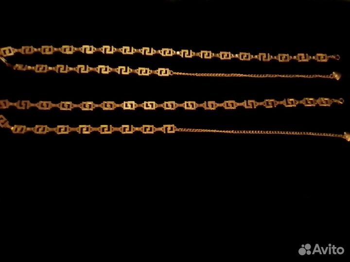 Ремень-цепочка, пояс (цвет желтое 