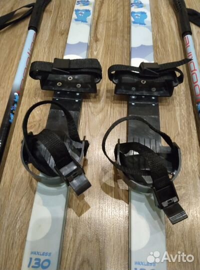 Лыжи детские 130 с палками