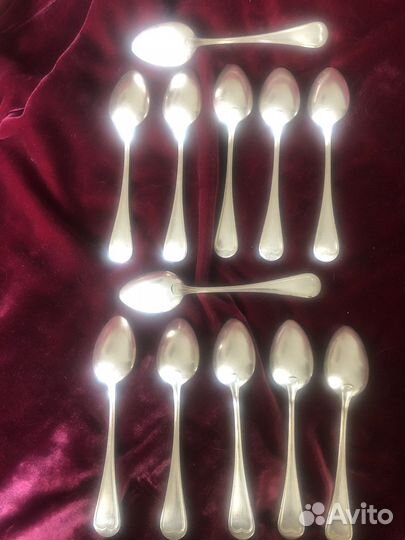 Чайные ложки, серебрение Франция (цена за 6 шт)