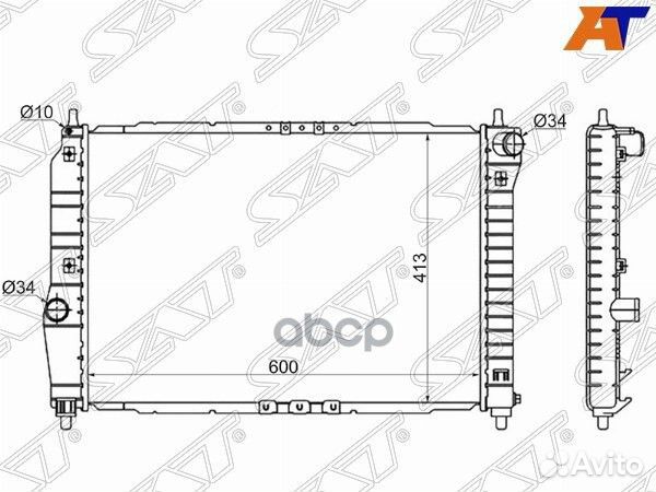 Радиатор Chevrolet Aveo 02-11 / Daewoo Kalos 02-08