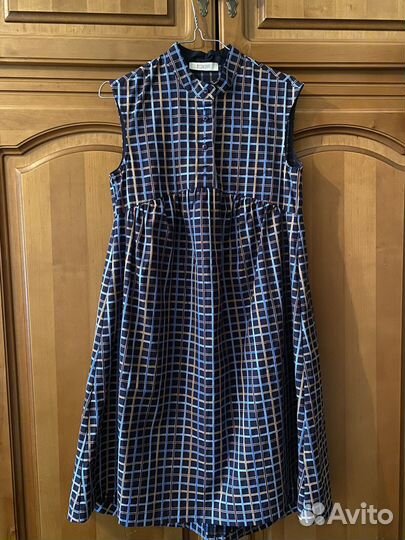 Летнее хлопковое платье в клетку Mezzatore