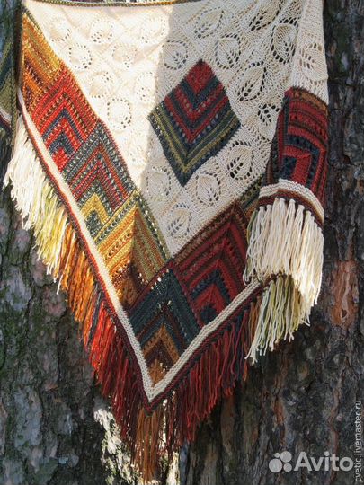 Шаль ручной работы