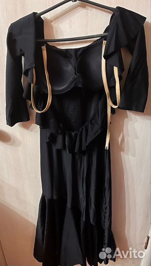 Платье для бальных танцев латина с аксессуарами