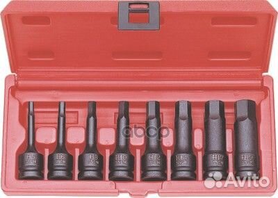 Набор шестигранников ударных 1/2 6-19мм 8пр. as