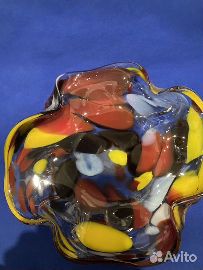 Ваза гнутое стекло для фруктов