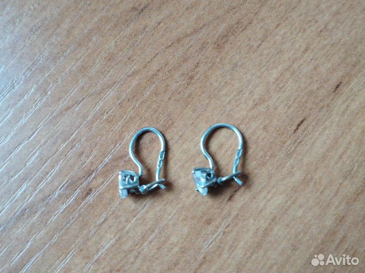 Серьги серебро