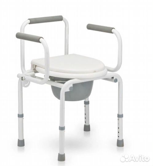 Кресло-туалет с откидными подлокотниками Ortonica